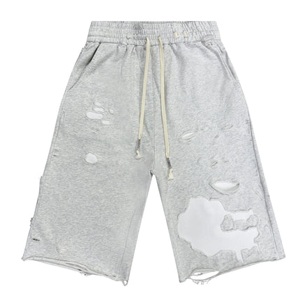 DISTRESSED SWEATSHORTS