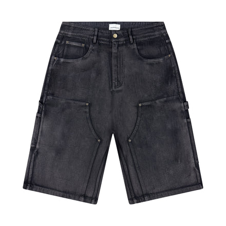 DOUBLE KNEE WAXED DENIM JORTS